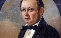 Прижизненный портрет П. П. Ершова работы художника Николая Маджи (конец 1850-х)