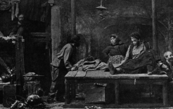 Сцена из спектакля «На дне». МХТ. 1902