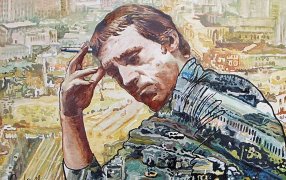 Портрет Владимира Высоцкого работы российской художницы Аиды Ханемайер. Фото: wikimedia.org