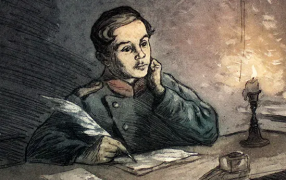 Николай Сидоров и Анна Король. Раздумья. Юный Лермонтов. 1990–2000-е. Музейно-выставочный центр, Заречный, Пензенская область