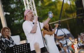Гоша Куценко на фестивале «Табуретка». Фото: пресс-служба фестиваля