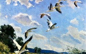 Письмо-воспоминание о поэте Леониде Гершмане. Иван Тихий. Аисты. 1960/ предоставлено автором