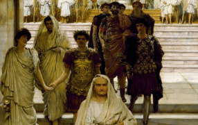 «Триумф Тита» — картина британского художника Лоуренса Альма-Тадемы, написанная в 1885 году на сюжет из истории Древнего Рима / Картина хранится в Художественном музее Уолтерса в Балтиморе