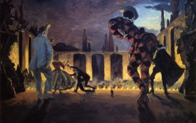 А.Н. Бенуа «Итальянская комедия», 1906 © Государственный Русский музей