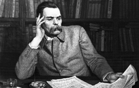 1933 год. Писатель Максим Горький в своем рабочем кабинете. Фото: Чернов Дмитрий/ТАСС