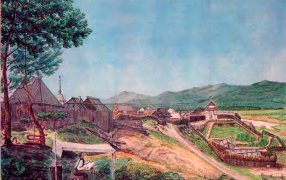 Н. А. Бестужев «Чита. Вид сада при комендантской картире», 1829-1830/decabristy-online.ru Н. А. Бестужев «Чита. Вид сада при комендантской картире», 1829-1830/decabristy-online.ru
