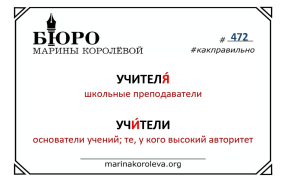 УЧИТЕЛЯ или УЧИТЕЛИ? 
Как правильно? Русский по карточкам с Мариной Королевой
