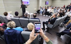 Лауреаты XXVI Пушкинского конкурса посетили Институт им. А.С. Пушкина. На мастер-классе они обсудили главную тему для каждого учителя — как повысить мотивацию современных школьников и студентов/ Аркадий Колыбалов