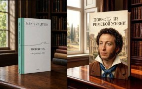 Обложка несуществующего романа Пушкина синтезирована ГигаЧатом. Обложка несуществующего романа Пушкина синтезирована ГигаЧатом.