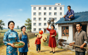 Вариация Qwen на тему картины Владимира Любарова