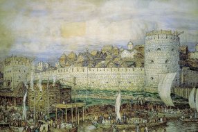А. М. Васнецов 'Московский кремль при Дмитрии Донском'