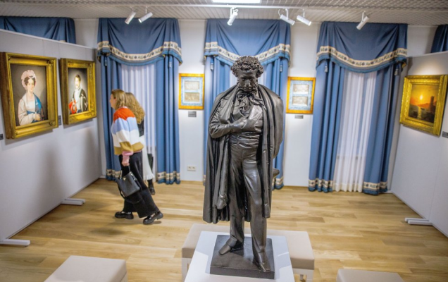 Открылась выставка 'Шедевры из собрания Музея А.С.Пушкина', После реставрация музей получил два новых выставочных зала. / Александр Корольков / 'РГ'
