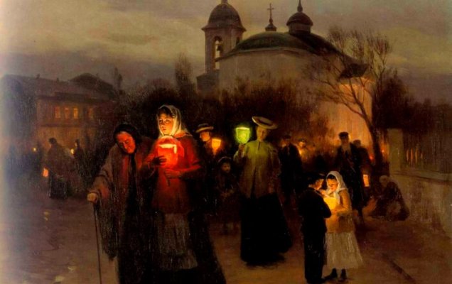 «Грядет весна Господня». Пасха в русском зарубежье / Н. К. Пимоненко. Страстный четверг. 1887 год / Википедия