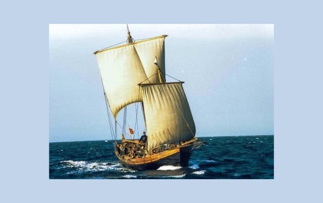 Реплика большого поморского палубного коча / Wikipedia.org