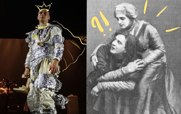 Юра Борисов в постановке Андрея Гончарова и Василий Качалов с Ольгой Книппер-Чеховой: сто лет между постановками  / Пресс-служба МХТ им. Чехова / медиабанк РИА новости 