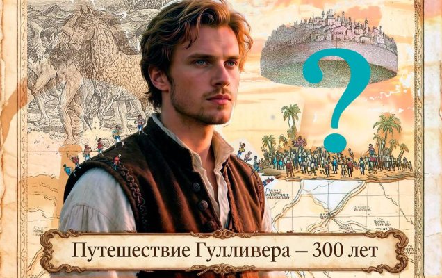 Тест.  300 лет «Путешествию Гулливера» Джонатана Свифта / изображение создано с помощью ИИ