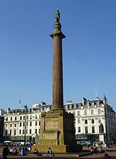 Scott Monument in Glasgow's George Square