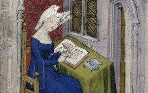 Кристина Пизанская преподносит свою книгу королеве Изабелле Баварской. Из рукописи XV века