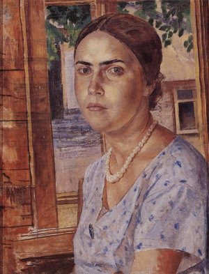 Петров-Водкин Кузьма Сергеевич – Девушка у окна. 1928