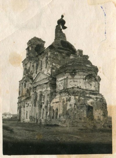 Анно-Зачатьевская церковь в Топлинке после войны. 