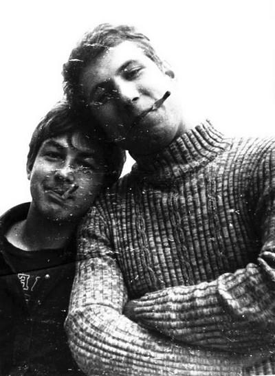 Александр Башлачев и Сергей Нохрин. Деревня Подгорная. 1981