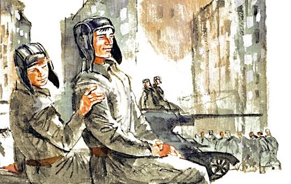 Рисунки девочки Алекс, посвященные Великой Отечественной войне