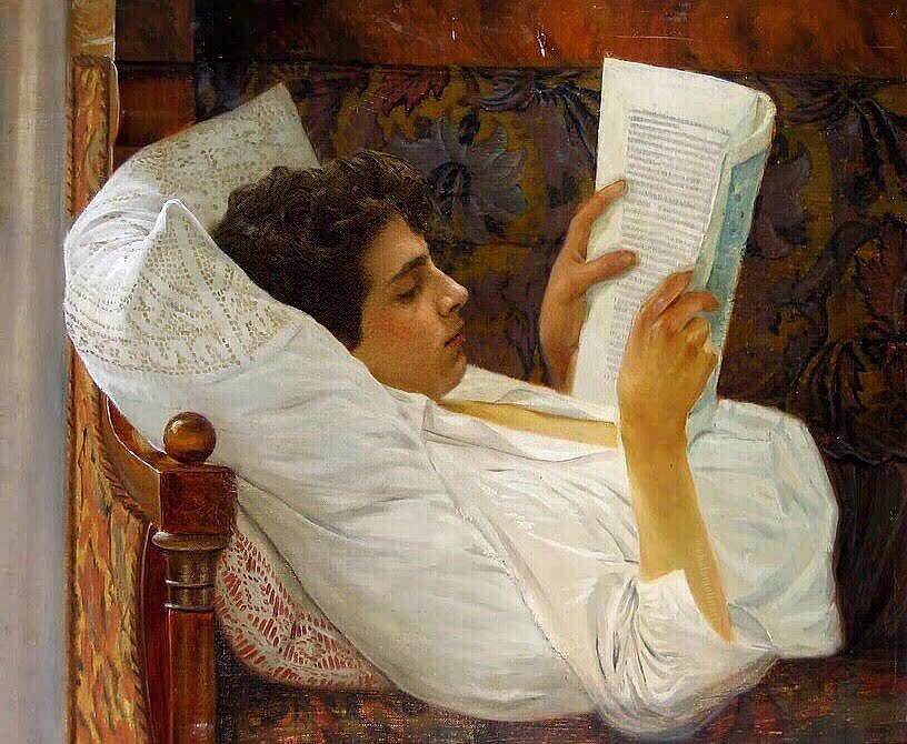 'Молодой человек читает'. Октавиан Смигельский - ru.xcv.wiki
