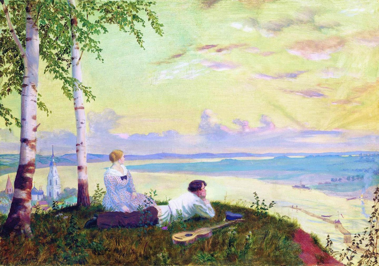 «На Волге», 1922 год.  Борис Михайлович Кустодиев / wikimedia