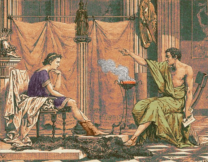 Аристотель и Александр Македонский / Фото: Science History Images / Alamy via Legion Media