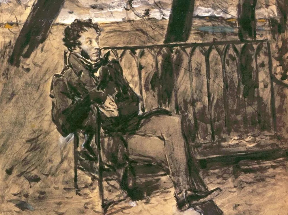 В. Серов. А.С. Пушкин на садовой скамье. 1899 год. Фото: ru.wikipedia.org