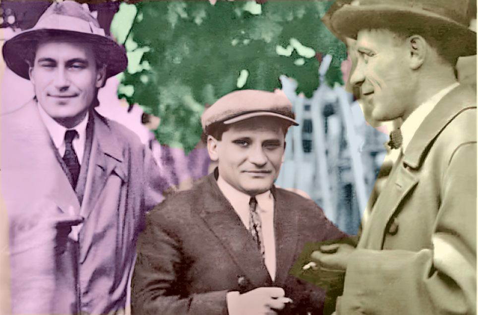 Михаил Булгаков и театр/  Валентин Катаев, Юрий Олеша и Михаил Булгаков, 1931 / mxat.ru