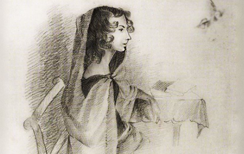 Энн Бронте (1820-49), 1833 г. , рисунок Шарлотты Бронте