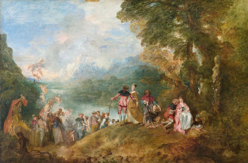 Антуан Ватто. 'Отплытие с Киферы'. 1717