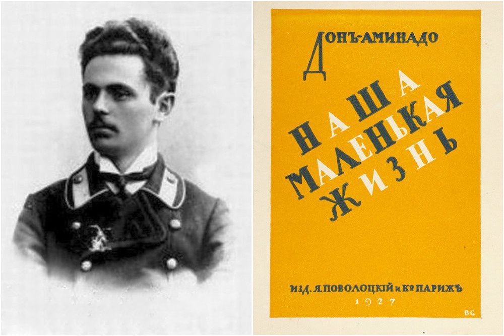 Дом-Аминадо и обложка одной из его книг. Коллаж: rodina-history.ru