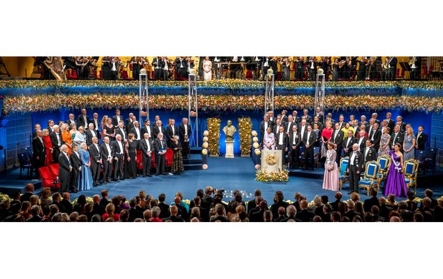 The Nobel Prize award ceremony in Stockholm, 10 December 2023. © Nobel Prize Outreach. Photo: Nanaka Adachi / www.nobelprize.org