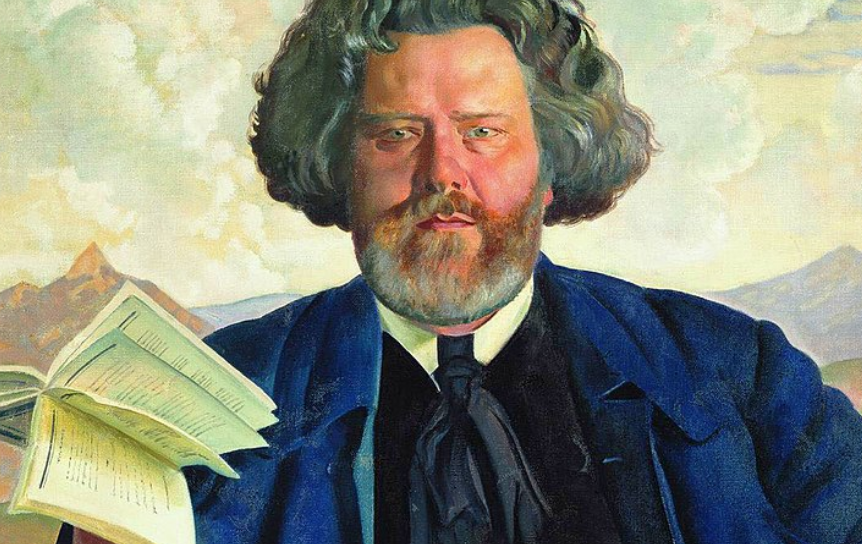Б. М. Кустодиев. Портрет Волошина, 1924 / Артхив
