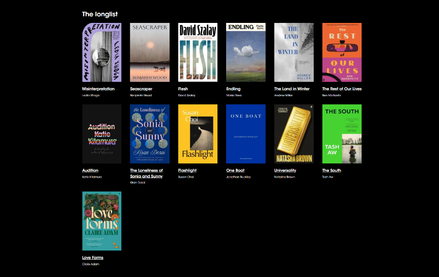 Лонг-лист Букеровской премии / https://thebookerprizes.com/the-booker-library/prize-years/2025