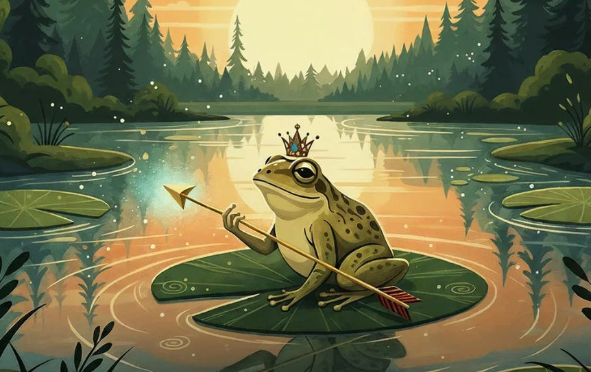 Фрагмент обложки сказки  «Царевна-лягушка» / Предоставлено пресс-службой Яндекс Книг