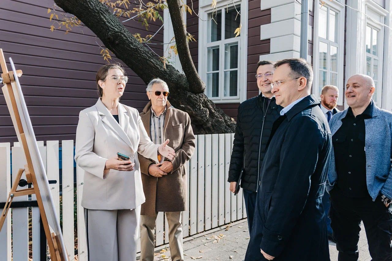 Надежда Шевелилова встречает гостей  / Пресс-служба министерства культуры Нижегородской области